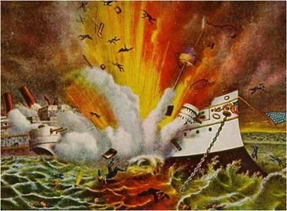 what caused the uss maine to explode