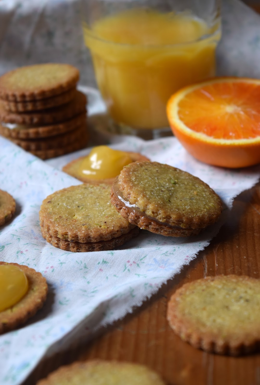 Pain au chocolat Baci di sole biscottini ai pistacchi, olio d'oliva e