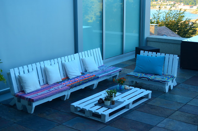 Sillones hechos con palets