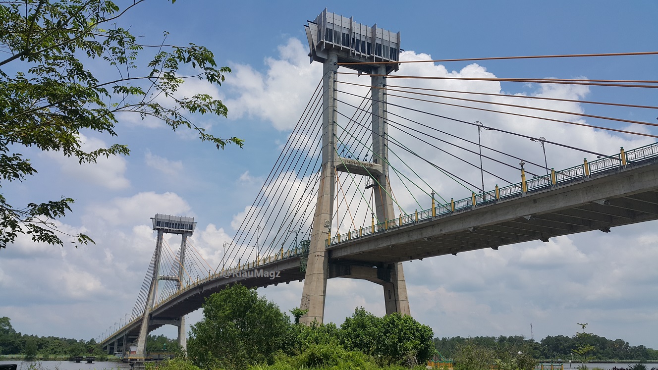 Jembatan Barito Banjarmasin city skyline