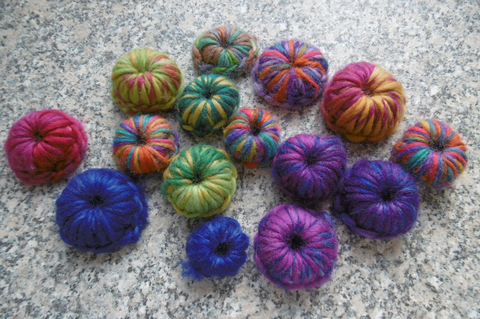 Susan Pinner FELTING Some left over felting yarn...