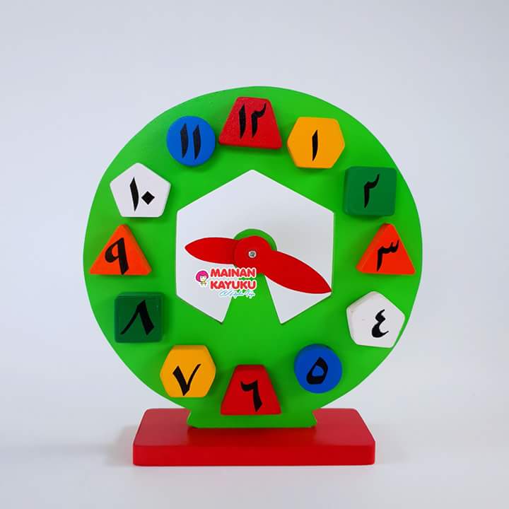 Mainan Jam Geo Angka Hijayah - SEBUTIK EDUTOYS