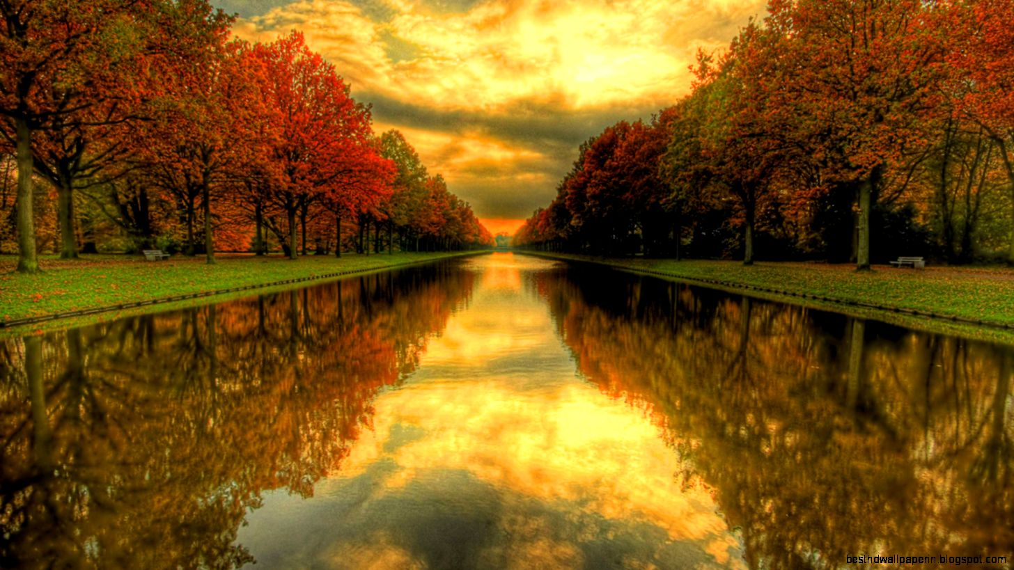 Amazing Sunset Panorama Golden River Wallpaper iPhone Wallpaper