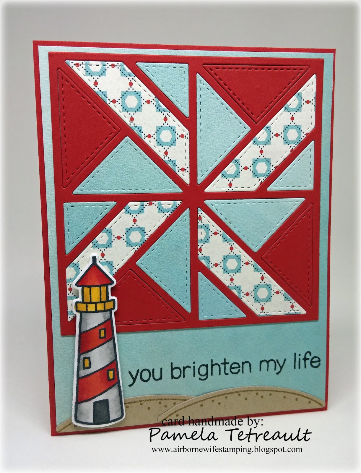 airbornewife's stamping spot Day 15 Copic Coloring "YOU BRIGHTEN MY