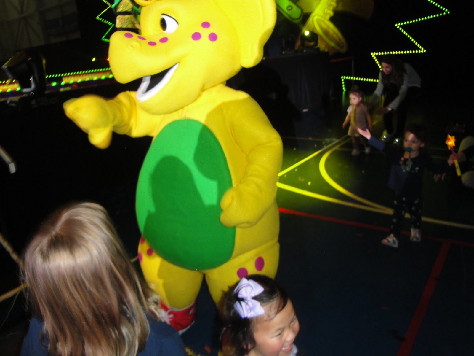 2 big kids in love build a family to love: Special Barney Day