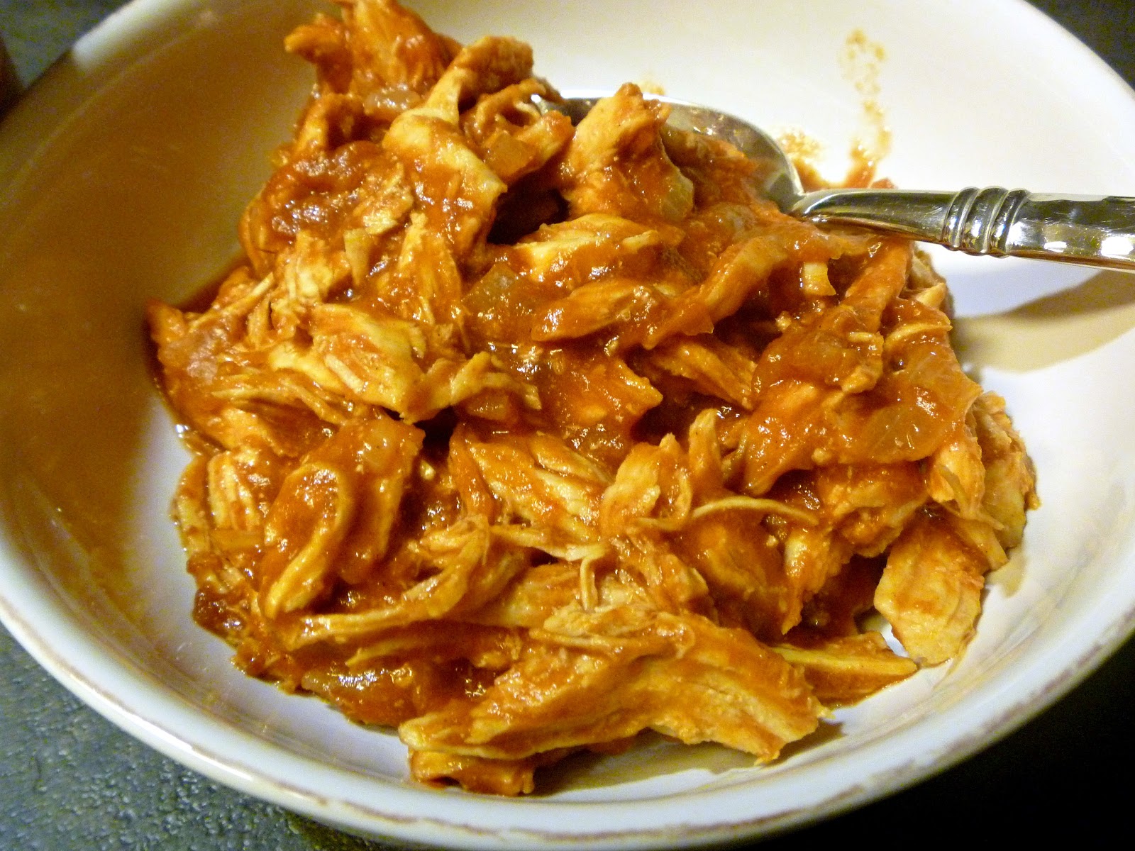 Slice of Southern No Fuss Spicy Chicken Taco Meat