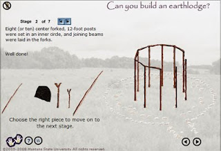 Earthlodge exercise from Project Archaeology