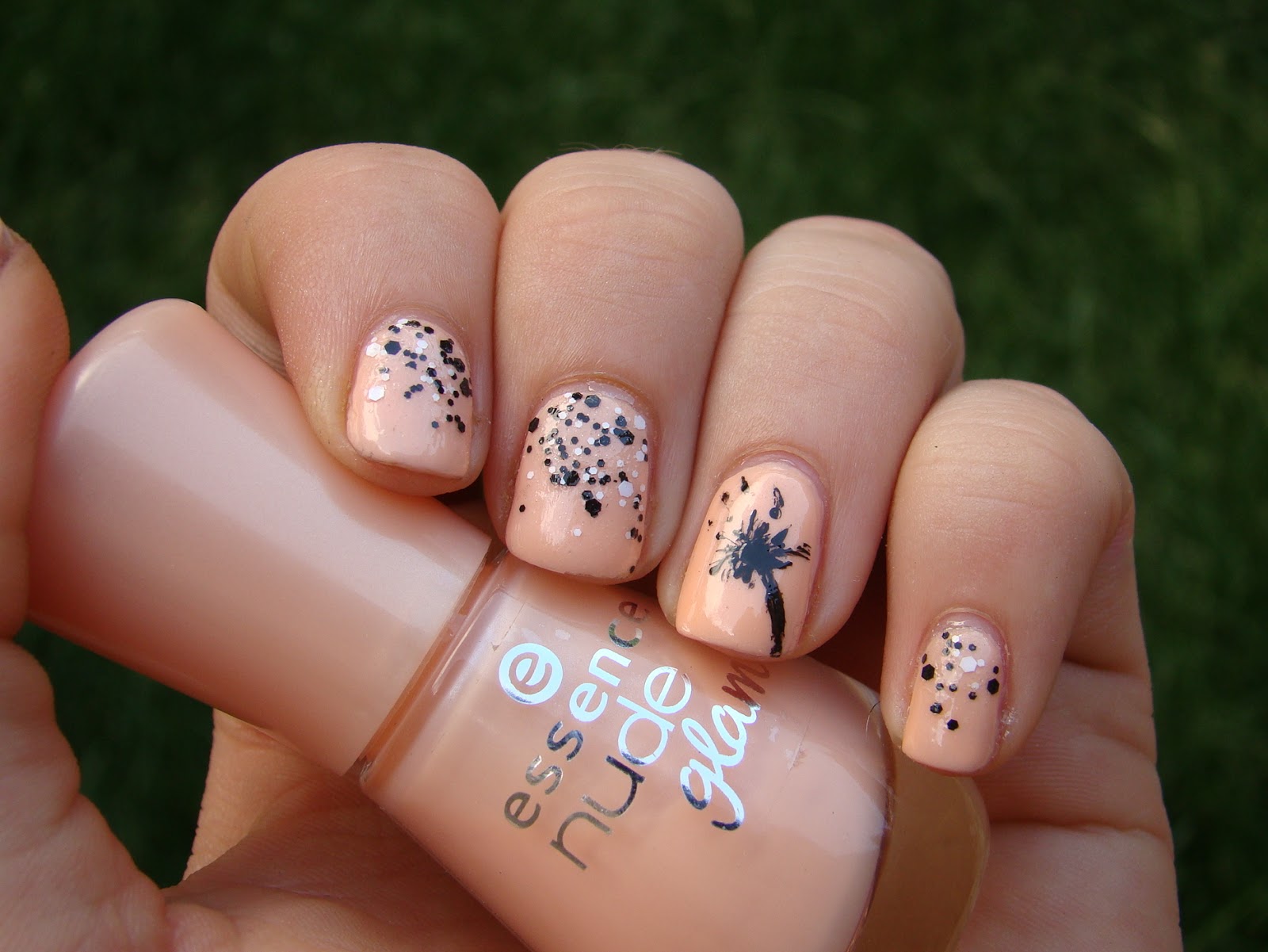 nageldesign herbst Nageldesign ganz lackiert