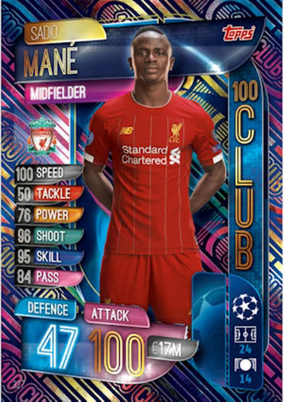 Trading Card Hub.uk Match Attax 20192020 100 Club Set