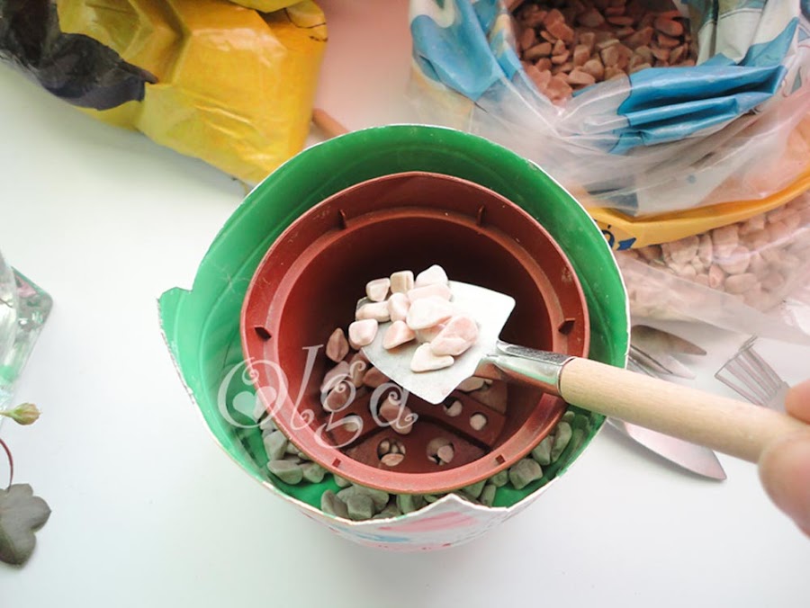 maceta gato - flower cat - pintura pizarra chalk paint 