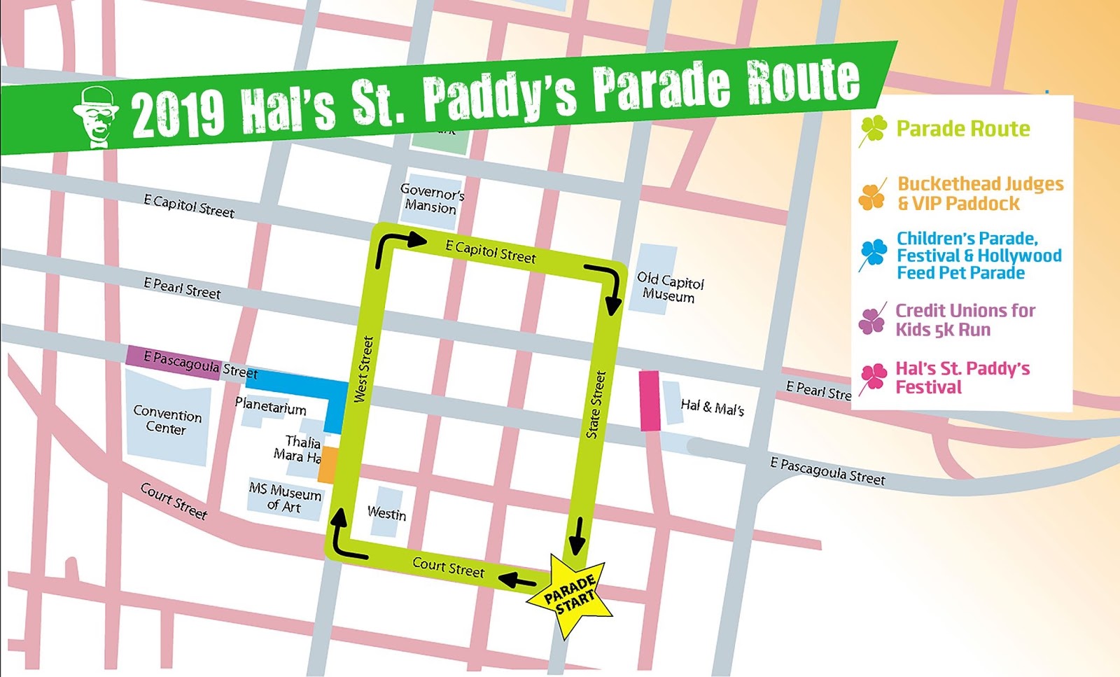 Jackson Jambalaya St. Paddy's Day Parade Route Announced
