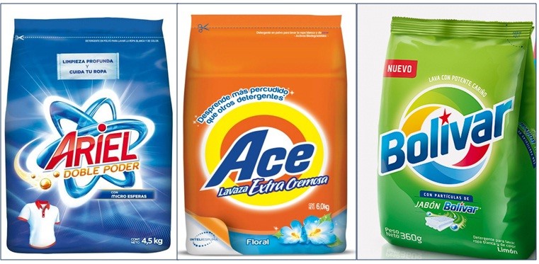 P&G Categorías de Productos: Catálogo de Detergentes en Polvo