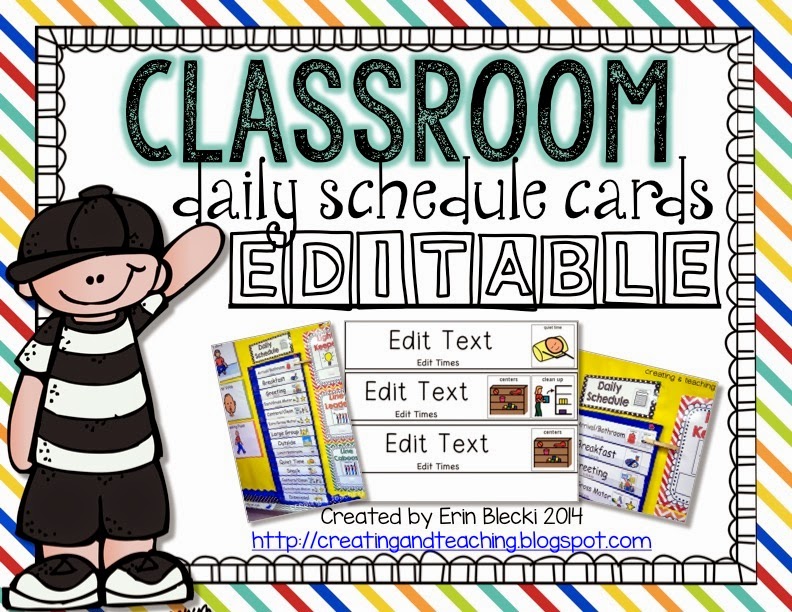 http://www.teacherspayteachers.com/Product/Classroom-Daily-Schedule-Editable-1322190