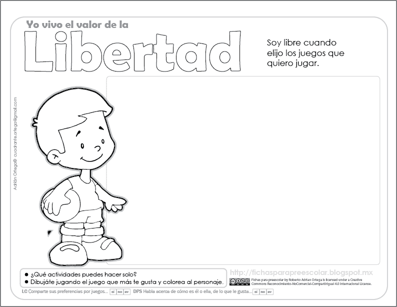 Fichas para preescolar Independencia y libertad, 3 fichas para preescolar Fichas para preescolar Independencia y libertad, 3 fichas para preescolar