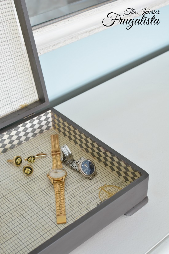 Wooden Flatware Chest Repurposed Into Harlequin Trinket Box The Interior Frugalista