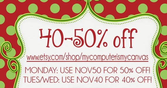 {COUPON CODES} FOR THE THE BIG SALE! - My Computer is My Canvas