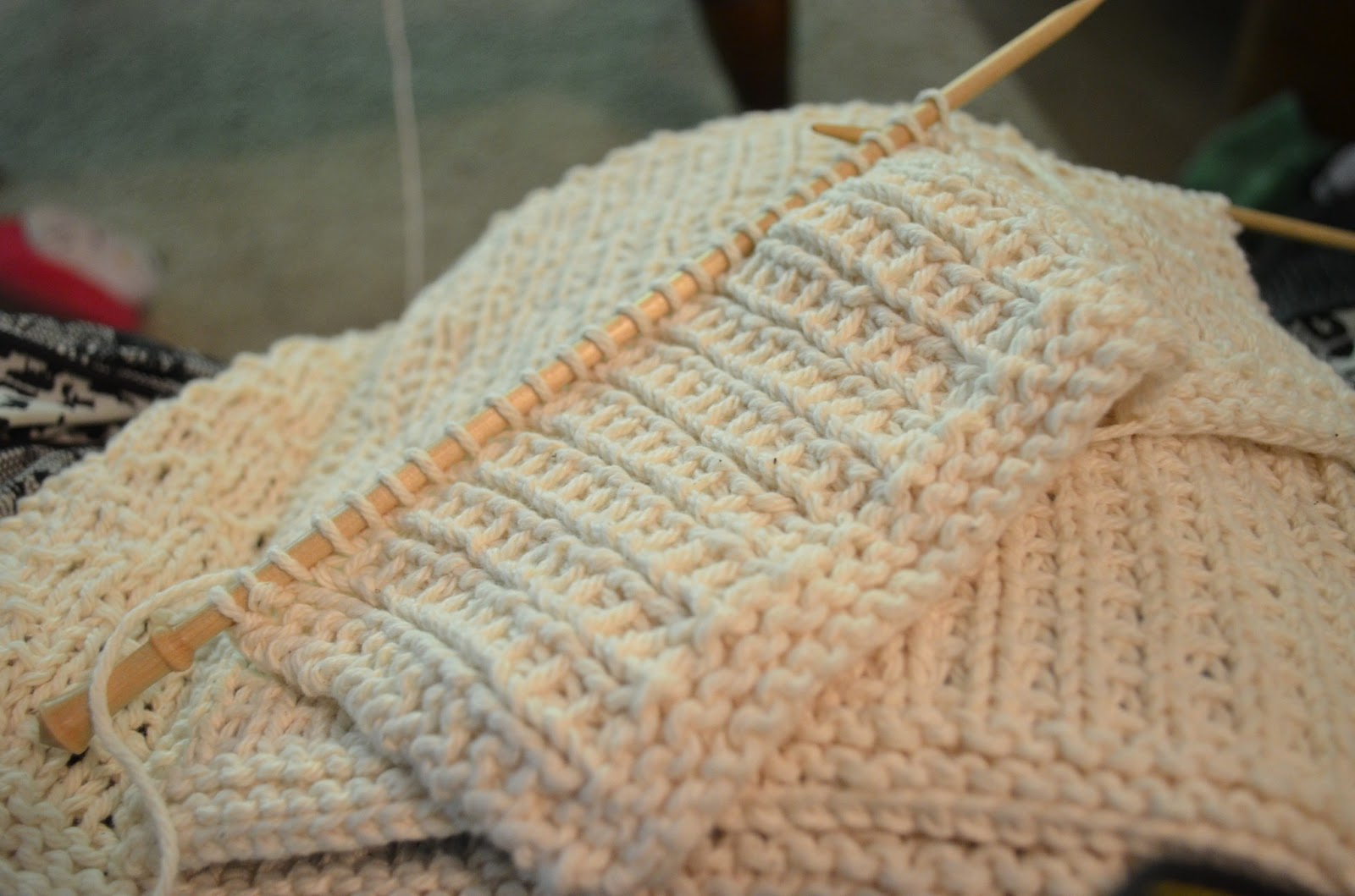 Girl Gone Granola Knitting Project Little Ladders Dishcloth