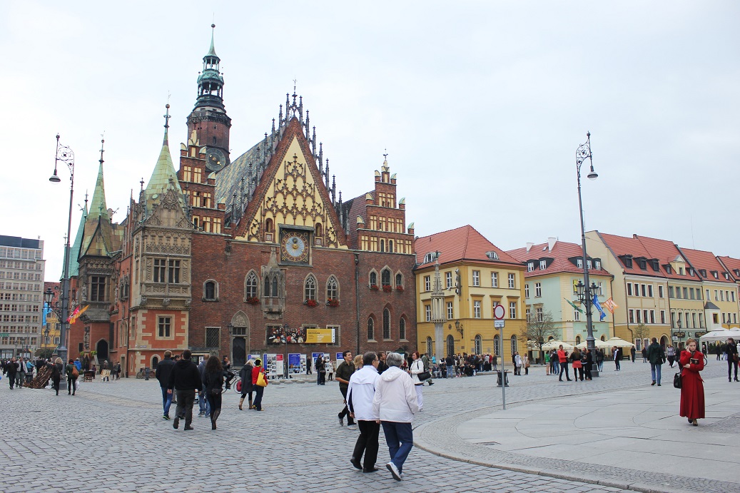 hlavní náměstí v polské Vratislavi