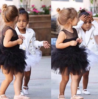 Baby North Annoyed With The Paparazzi and Looks Like Her Father "Kanye" Proving It