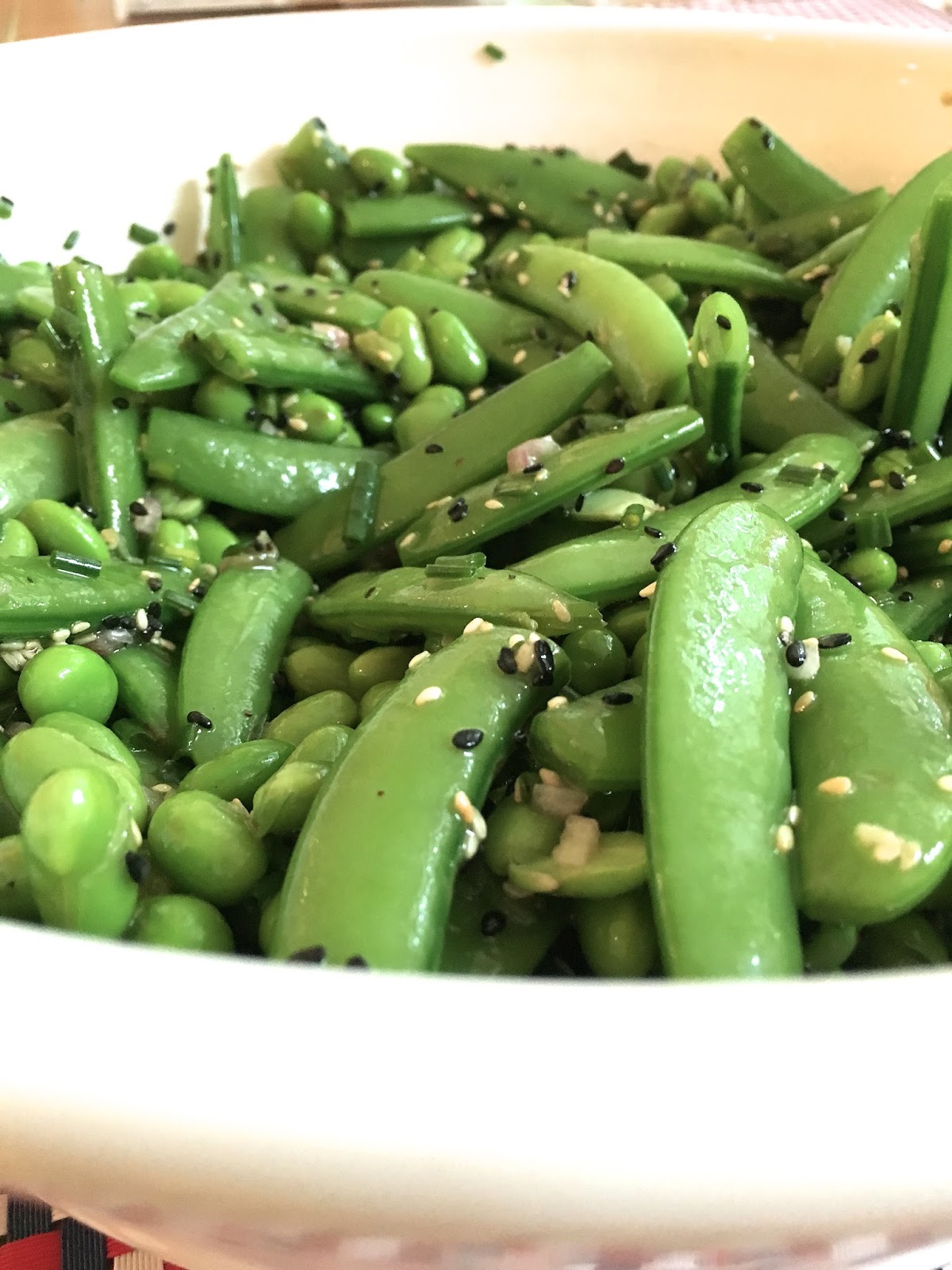 siriously delicious Edamame & Sugar Snap Pea Salad