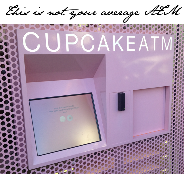 The Cupcake ATM in Beverly Hills, only at Sprinkles Emily Jane Johnston