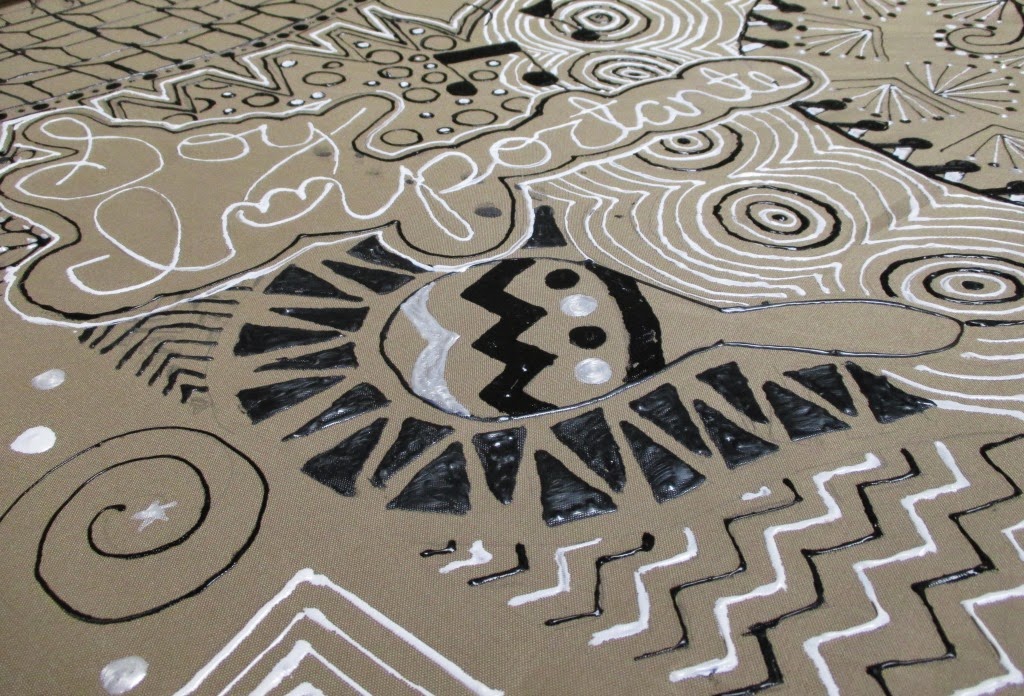 My High School Art Room Zentangle Umbrella Project