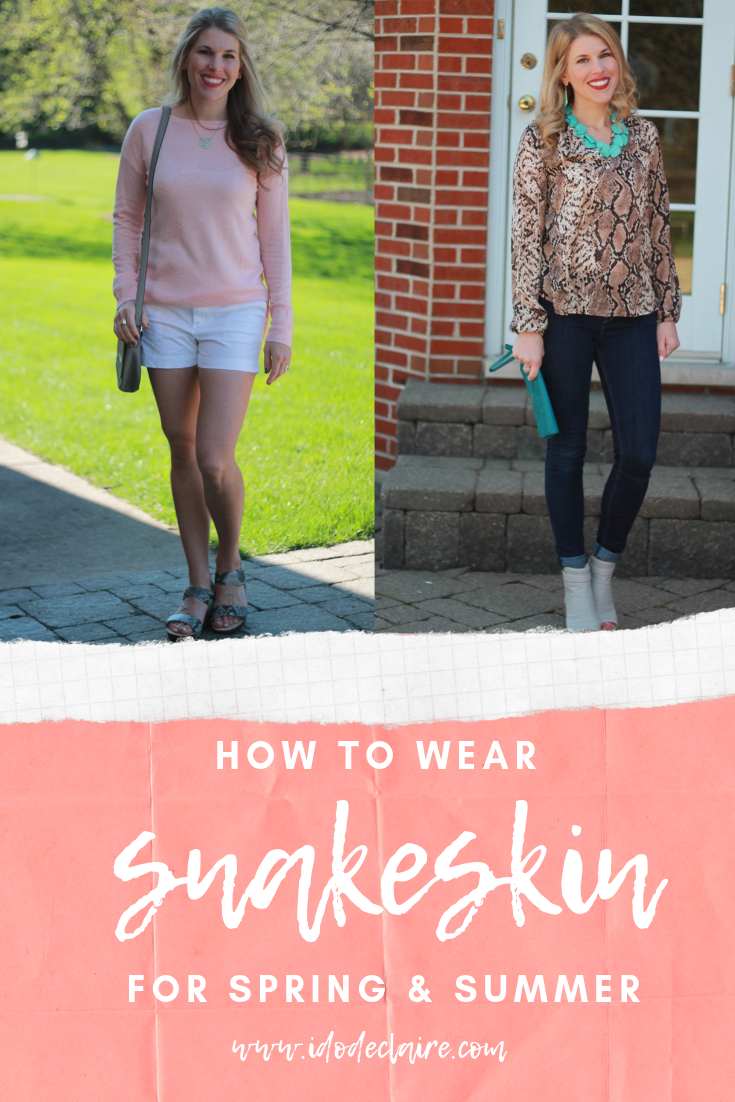 How to Wear Snakeskin This Summer & Confident Twosday Linkup