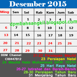Kalender Desember 2015