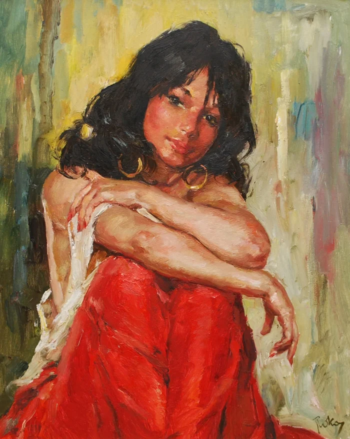 Charles Roka 1912-1999 | Hungarian-born Norwegian painter | Vintage portrait Charles Roka 1912-1999 | Hungarian-born Norwegian painter | Vintage portrait