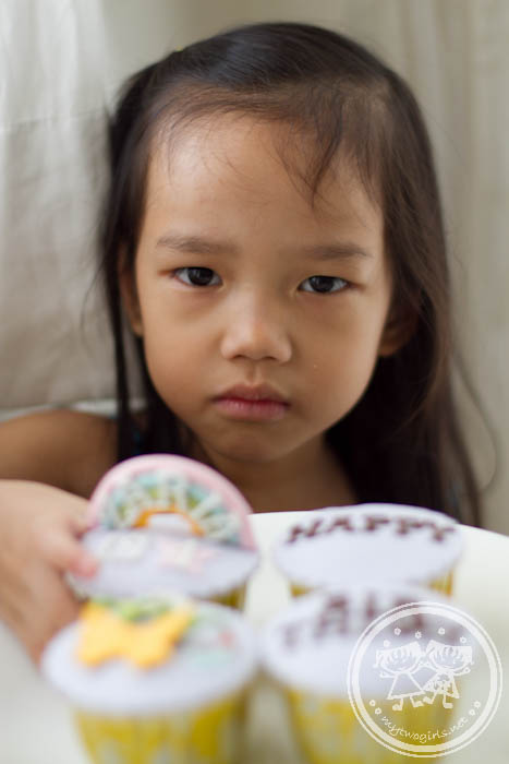 Zaria's birthday cupcake