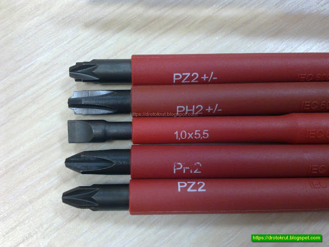 Стержни Felo PZ2+/-, PH2+/-, 1.0 * 5.5, PH2, PZ2