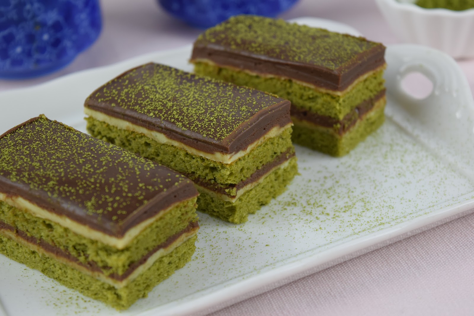 Green Tea Opera Cake Tokyo Desserts