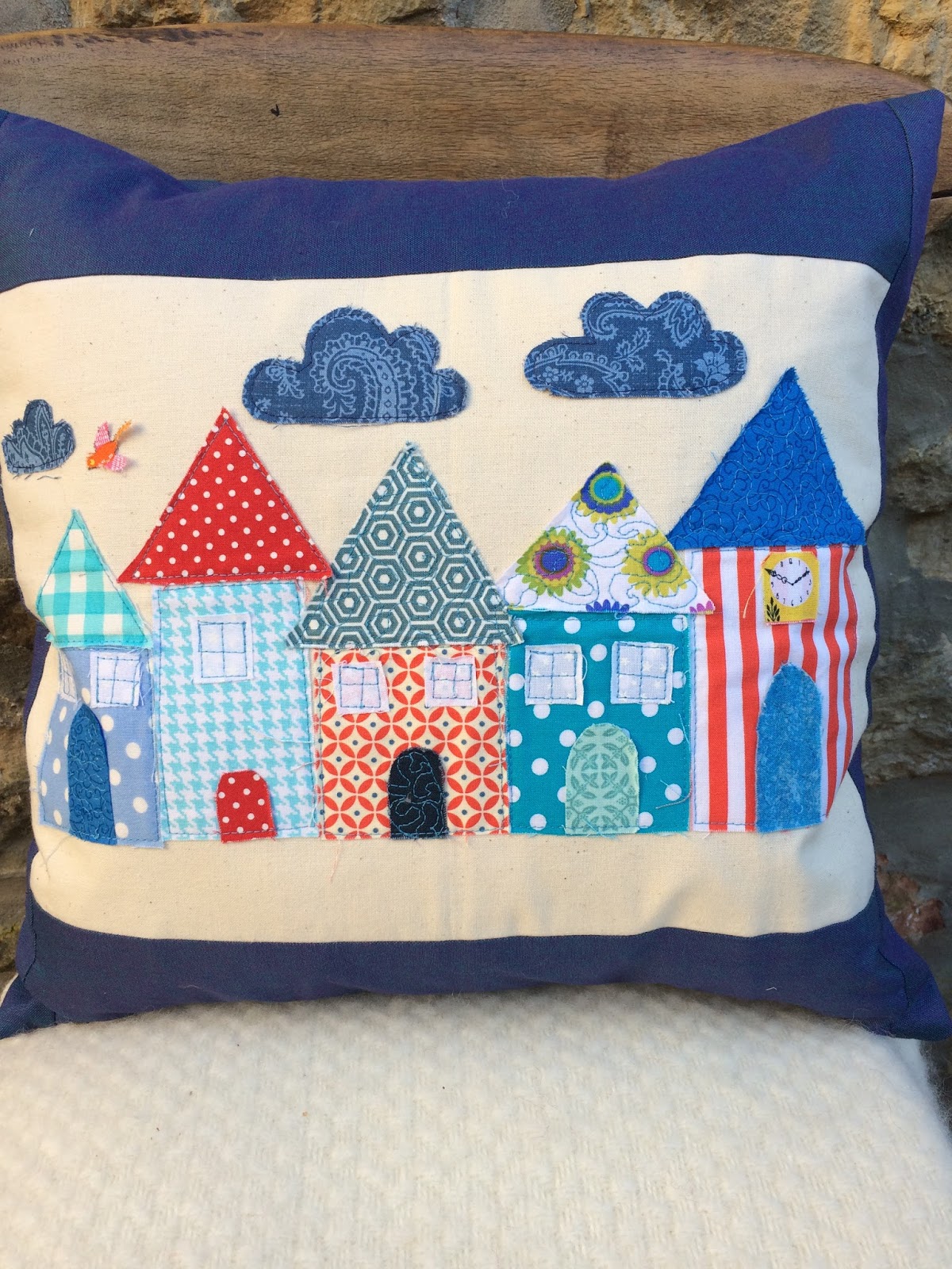 Applique Houses and some Sketchbook Club inspiration! Butterfly Bright