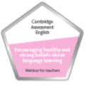 Digital badge on Encouraging healthy and strong beliefs about language learning