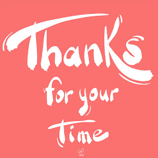 Thank You For Your Time - Calligraphy design by Cesare Asaro -  Curio & Co. (Curio and Co. OG - www.curioandco.com) 