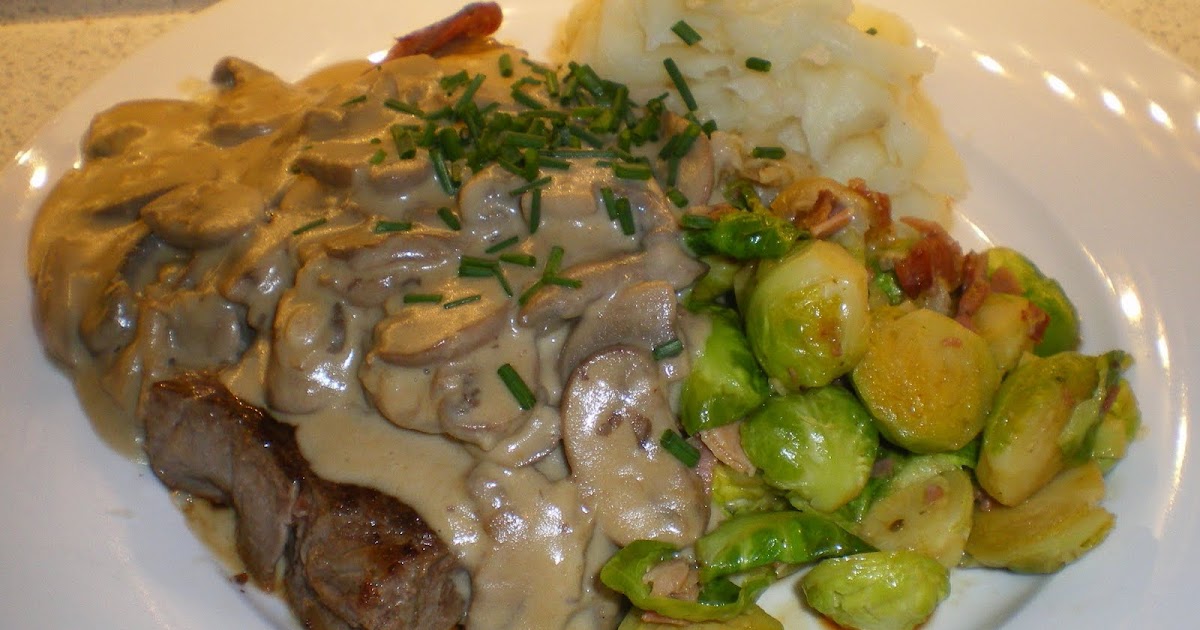 Cate Can Cook, So Can You!!: Prosciutto Steaks with Creamy Mushroom Sauce