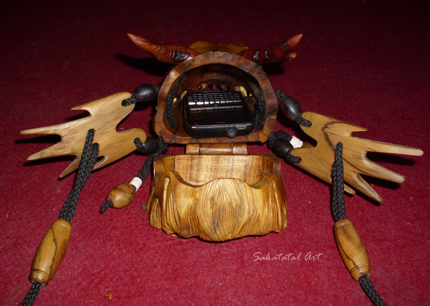 SAKATATAL Naga Air Wood Art Natural Tas Kayu