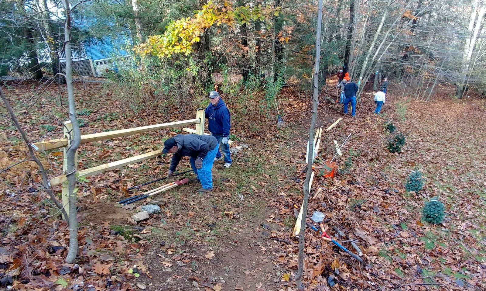 Shelton Trails Committee Paugussett Work Party Thoreau Drive