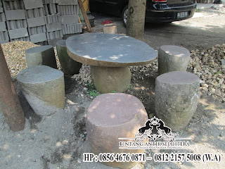 Jual Meja Batu Kali, harga meja batu kali murah, jual meja batu alam di semarang