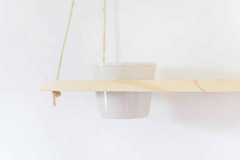 DIY hanging plant shelf — Caroline Burke Burkatron