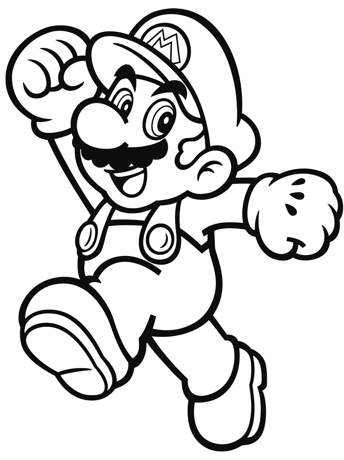 Bit Mario Coloring Pages