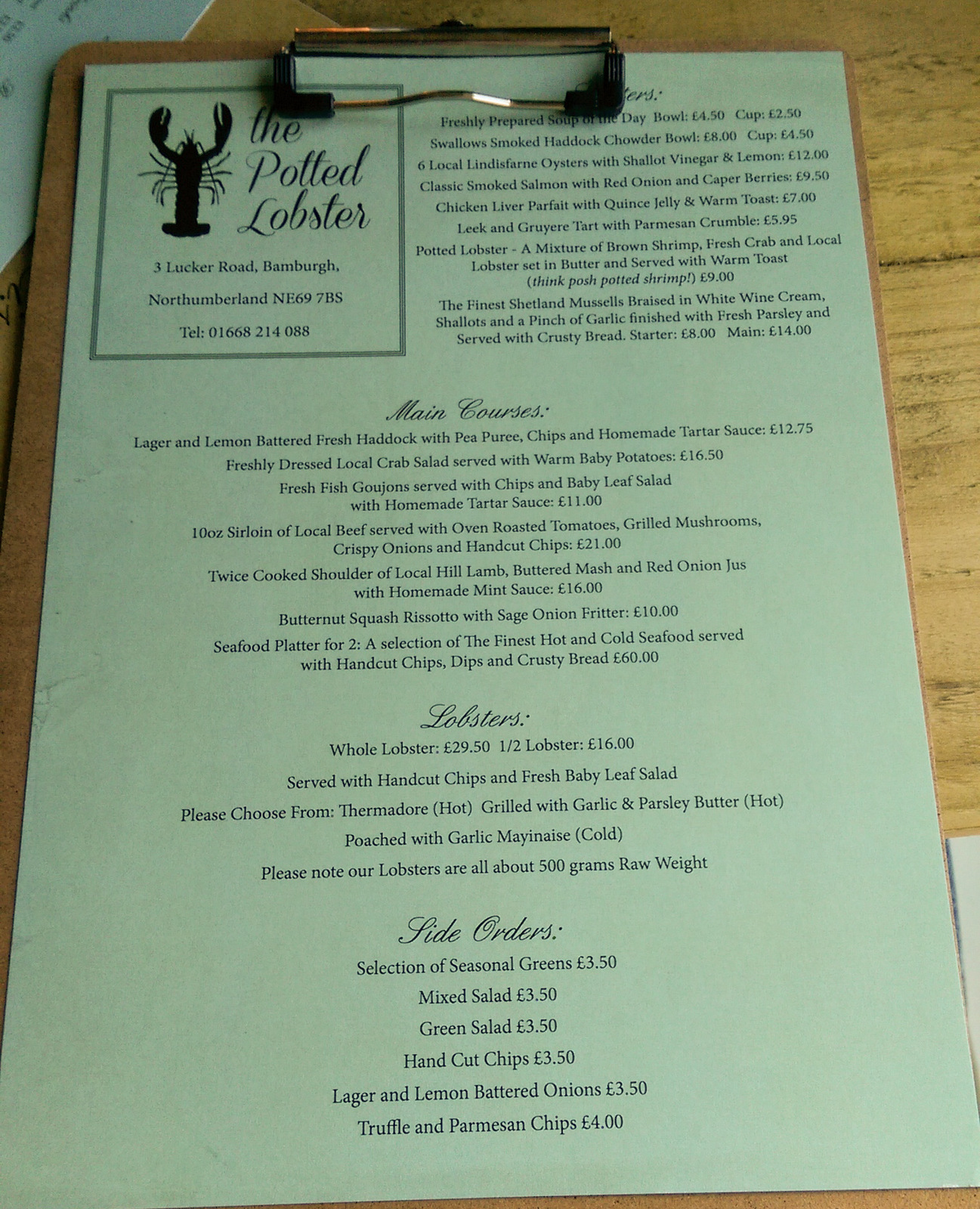 The Secret Diner The Potted Lobster