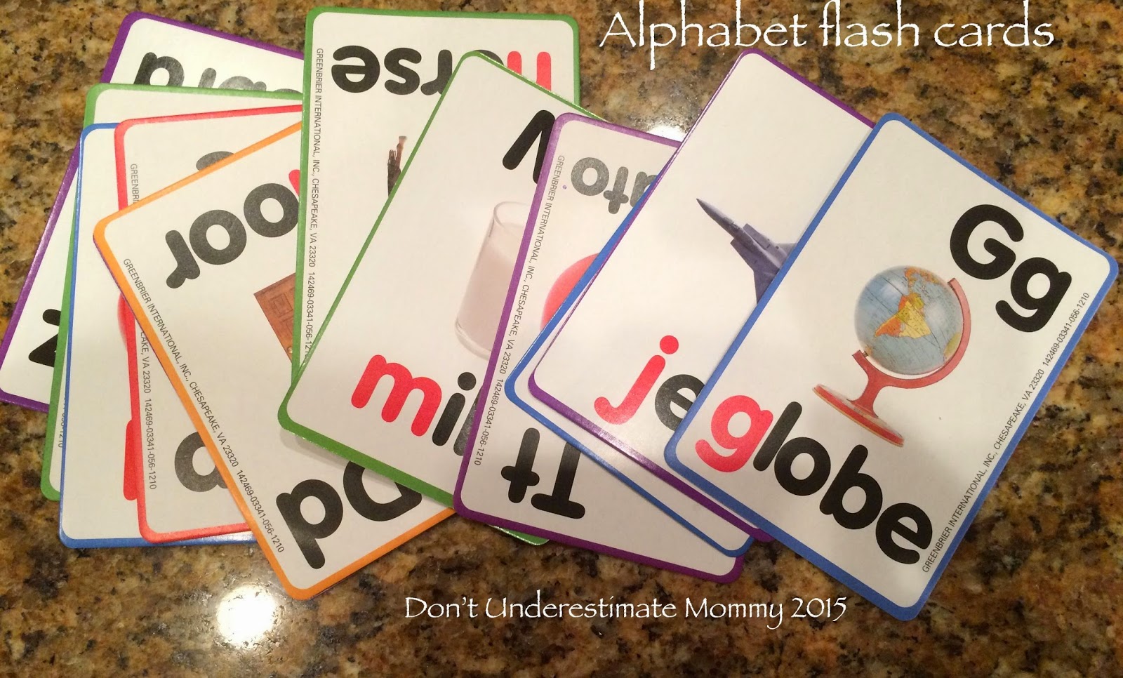 clarissa055 Alphabet Flash Cards Dollar Tree