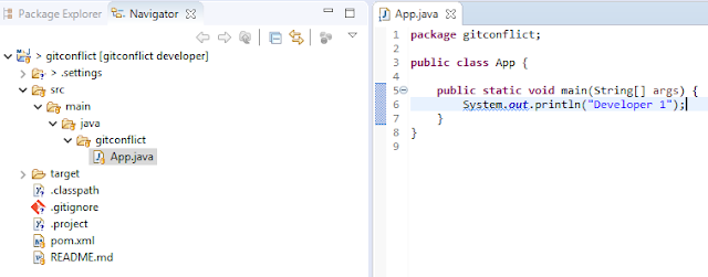 How to resolve Git merge conflict from eclipse? ~ Java & Python Tech