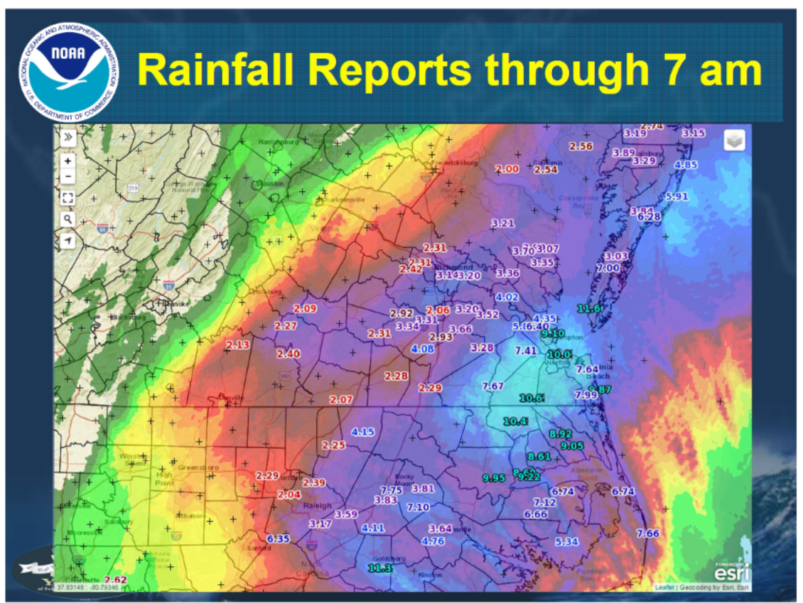 Team Norfolk Emergency Operations Hurricane Matthew Update 10916 5pm