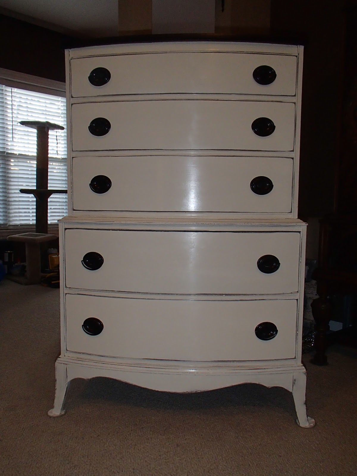 New Again Old White Antique Chest of Drawers