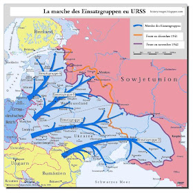 killing squads followed  German Army advanced  Russia Einsatzgruppen Nazi exterminators