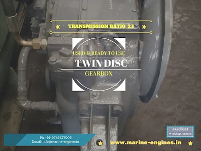 Twin disc, 2:1 Ratio, Transmission, marine engine, gearbox, used, running, condition, ready to use, removed from, excellent reusable