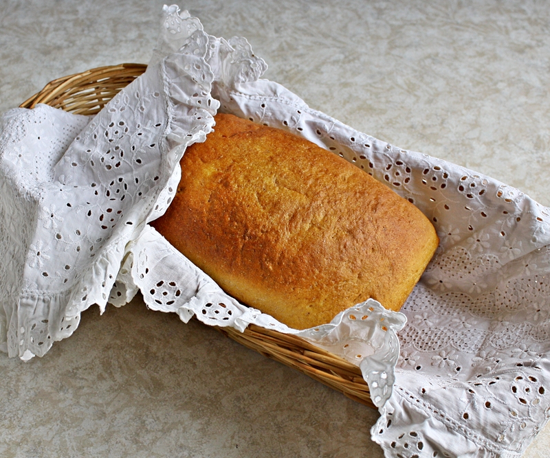 Versatile Vegetarian Kitchen Fat free Pumpkin Bread (Yeast Bread)