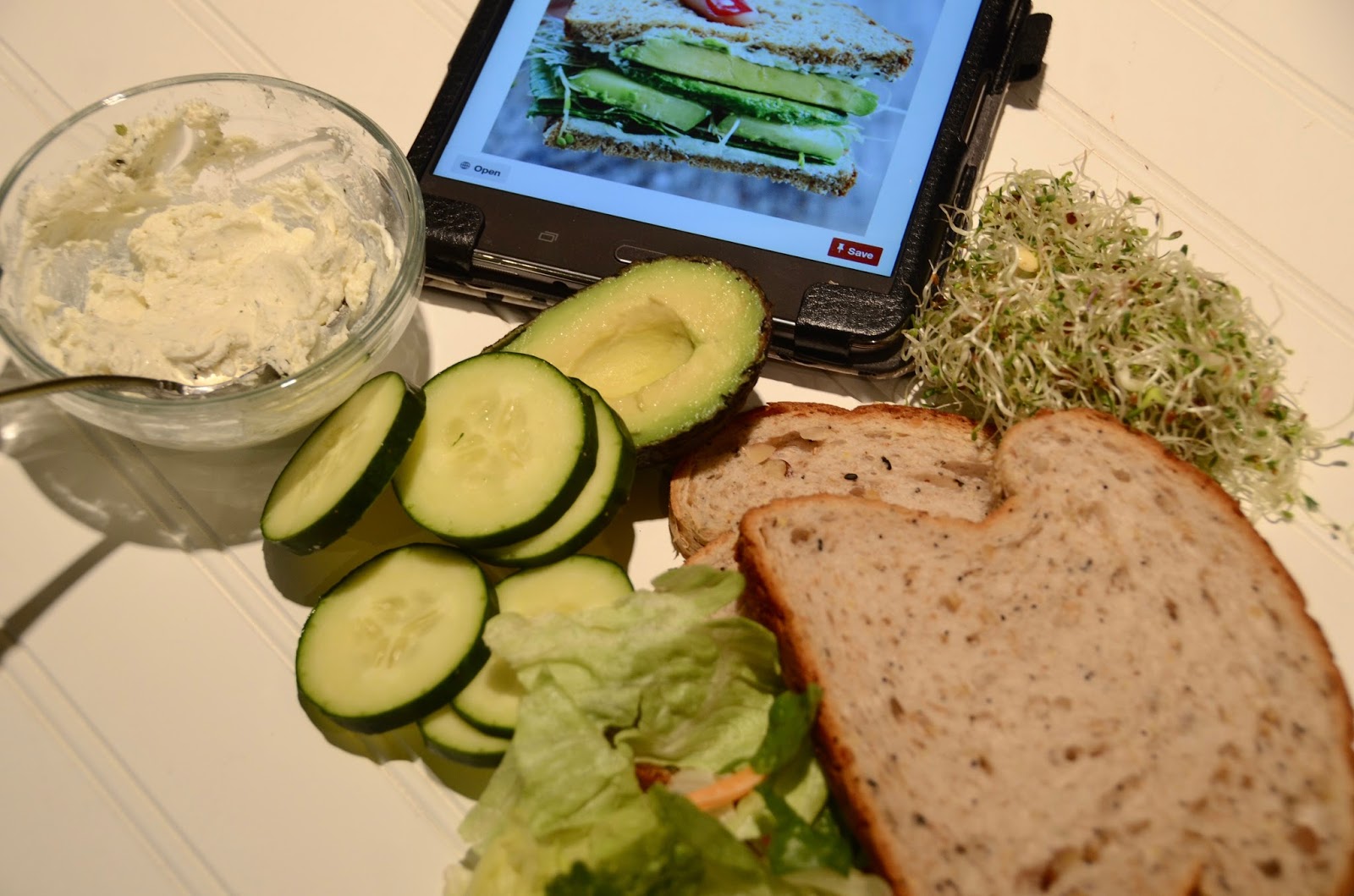 Veggie Sandwich and growing your own Sprouts